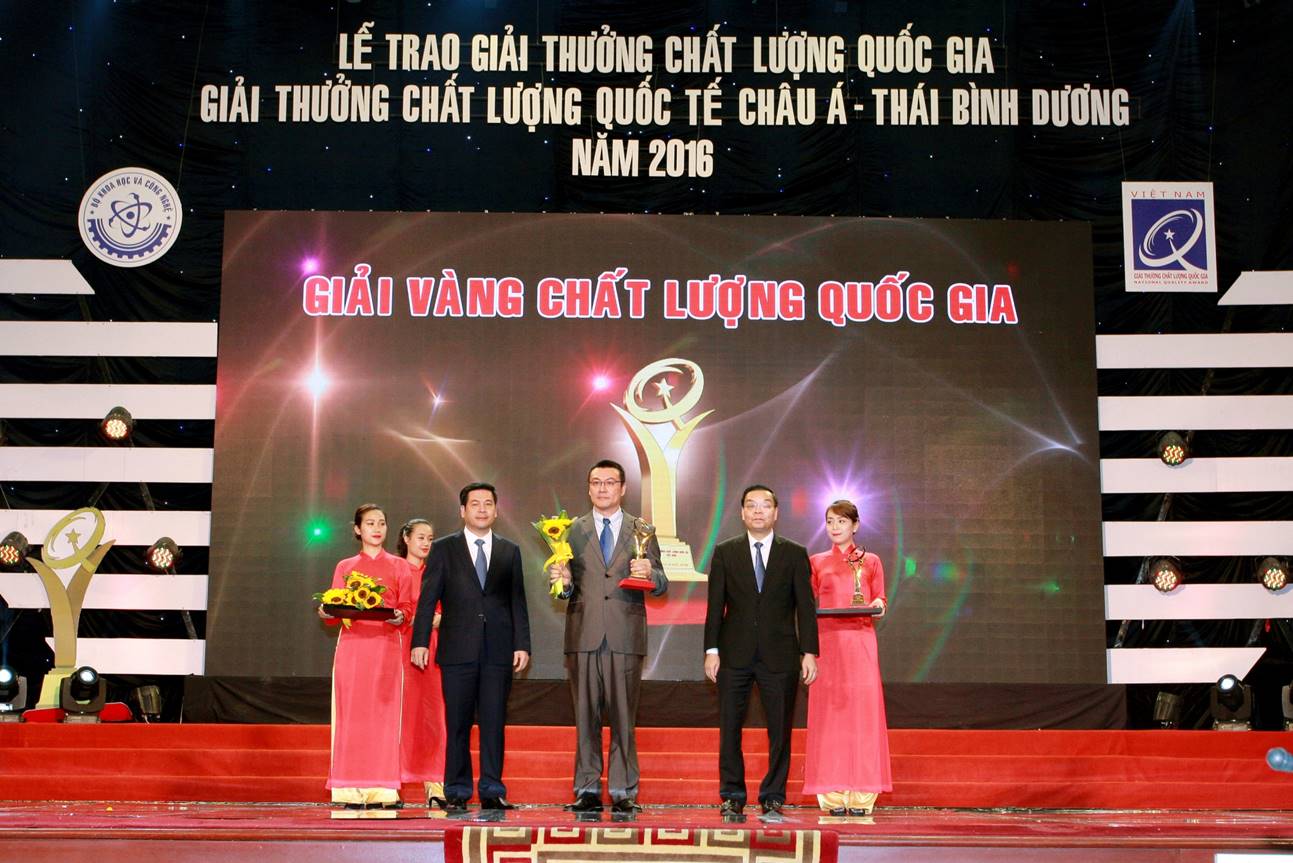Công ty Ta Ya Việt Nam đạt được giải vàng chất lượng quốc gia 2016