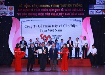 Công ty Ta Ya Việt Nam đạt giải thưởng Top 50 nhà máy xanh thân thiện năm 2018